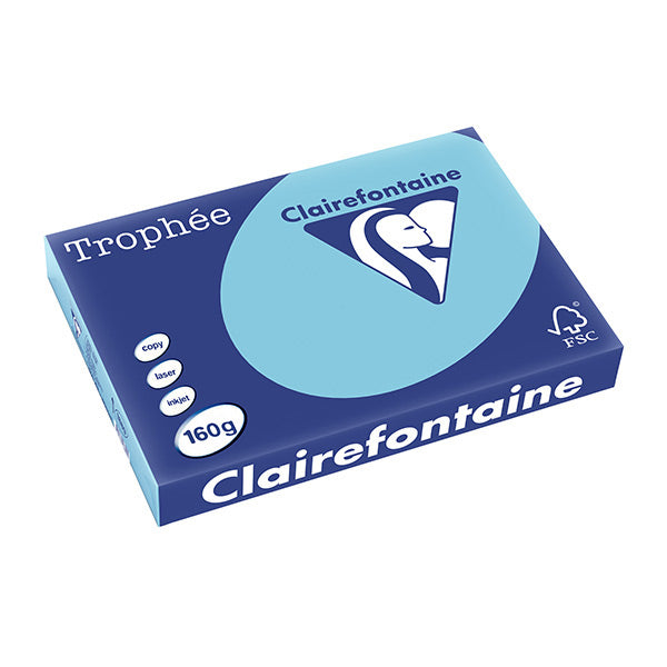 Trophée Clairefontaine, blau, 160g/m², A3