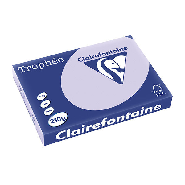 Trophée Clairefontaine, lila, 210g/m², A4