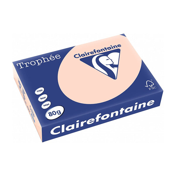 Trophée Clairefontaine, lachs, 80g/m², A4