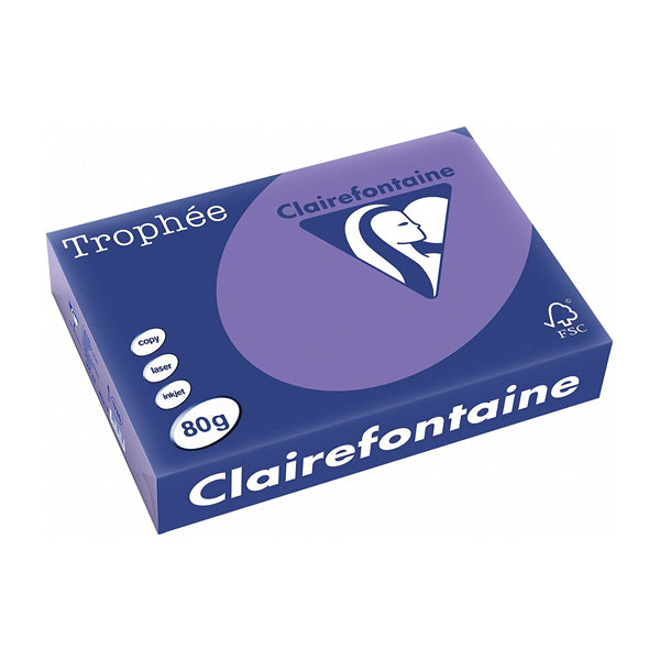 Trophée Clairefontaine, violett, 80g/m², A4