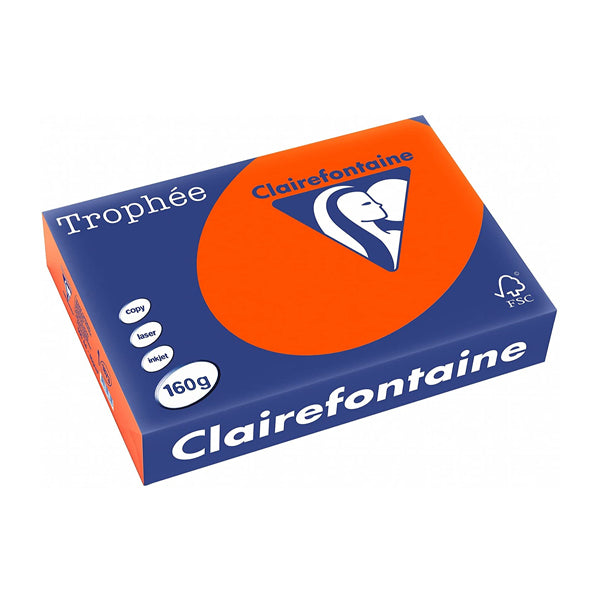 Trophée Clairefontaine, ziegelrot/kardinalrot, 160g/m², A4