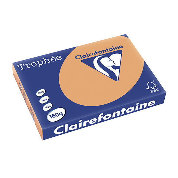 Trophée Clairefontaine, camel/caramel, 160g/m², A4