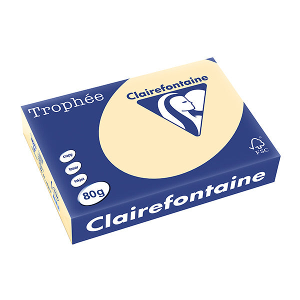 Trophée Clairefontaine, chamois , 80g/m², A4