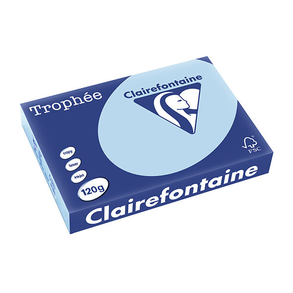 Trophée Clairefontaine, eisblau, 120g/m², A3