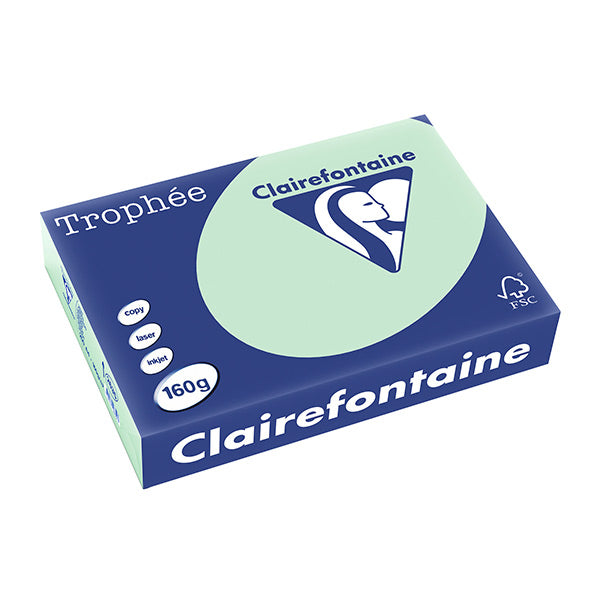 Trophée Clairefontaine, hellgrün, 160g/m², A3