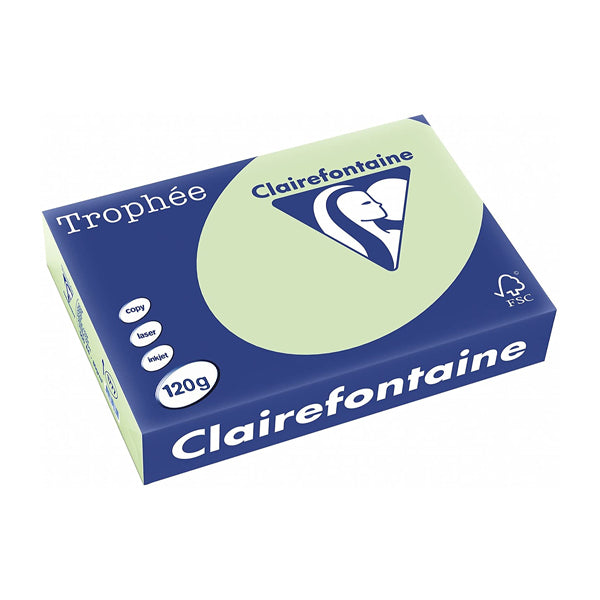 Trophée Clairefontaine, grün, 120g/m², A4