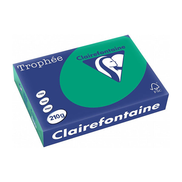 Trophée Clairefontaine, tannengrün, 210g/m², A4