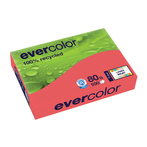EVERCOLOR, himbeerrot, 80g/m², A4