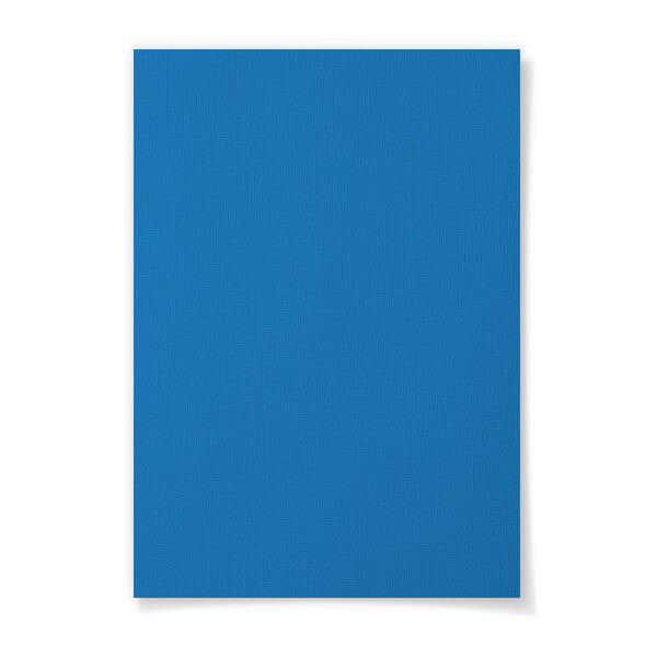 FARBIG LEINEN, blau einseitige Leinenprägung, 270g/m², A4